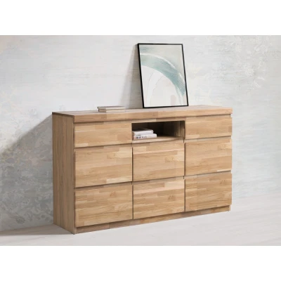 Abbildung von Home affaire Sideboard &quot;OSLO&quot;, Breite ca. 135 cm, Teilmassiv