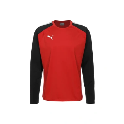 Abbildung von Puma Teamliga Trainings Sweatshirt, Herren, Größe: Small, red/puma black