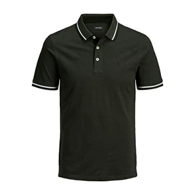 Abbildung von JACK &amp; JONES Herren Jjepaulos Polo Ss Noos Poloshirt, Forest Night, XL EU