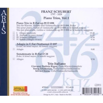 Abbildung von Audiophile Recording 24 Bit 96 kHz Aufnahmetechnik Franz Schubert (Klaviertrios Vol. 1)