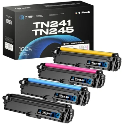 Abbildung von Quark TN241 TN245 Toner Kompatibel für Brother TN 241 245 TN242 TN246 MFC 9332CDW 9142CDN DCP 9020CDW 9017CDW HL 3152CDW 9140CDN (4er Pack)