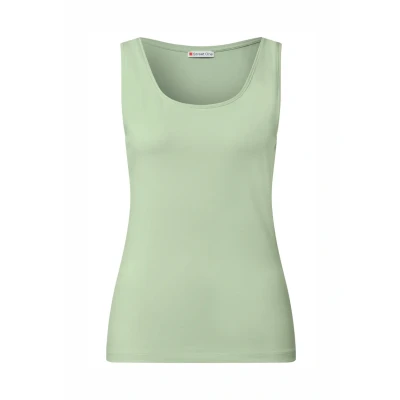 Abbildung von STREET ONE Damen A323636 Basic Top, Soft Jade Green, 44