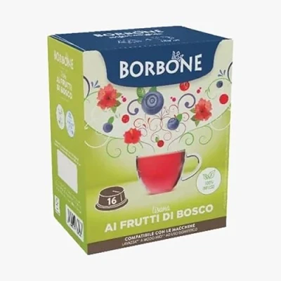 Abbildung von CAFFÈ BORBONE 96 Kapseln lavazza A Modo Mio Kräuterteemischung Waldbeeren L&#039;Emporio Kaffee