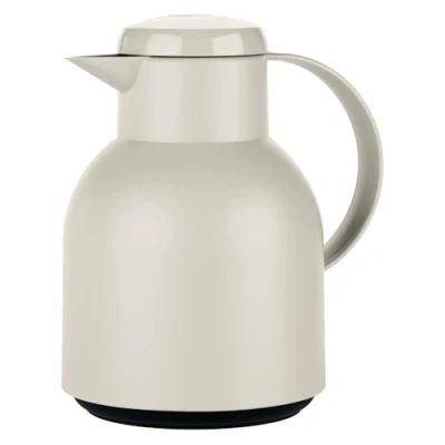 Abbildung von Emsa Isolierkanne SAMBA, Iso Kanne, Grau, 1 Liter, Auslaufsicher
