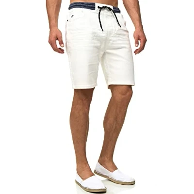 Abbildung von Indicode Herren Ettore Shorts aus 84% Baumwolle Chinoshorts Herrenshorts für Männer Offwhite XL