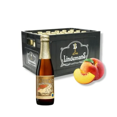 Abbildung von 24 x 0,25l Lindemans Pecheresse fruchtiges Lambic Bier aus Belgien