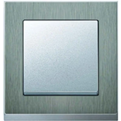 Abbildung von Merten MEG4020 3646 M Pure Decor Rahmen, 2fach, Edelstahl/Aluminium, Multi