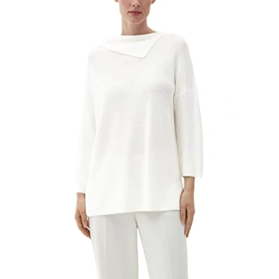 Abbildung von s.Oliver BLACK LABEL Damen Strickpullover, Weiß, L EU