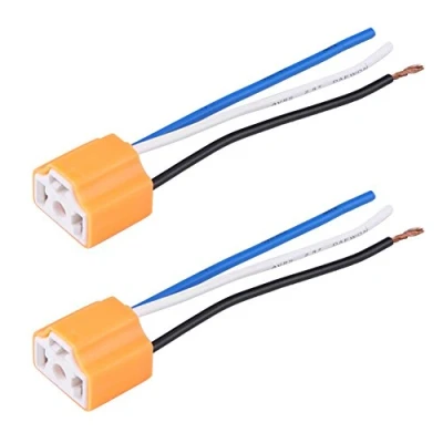 Abbildung von KIMISS 2 Stücke Auto Scheinwerfer Stecker Scheinwerferstecker Keramik Verlängerung Licht Draht Adapter für H4 / 9003 HB2