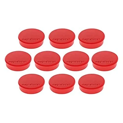 Abbildung von Magnetoplan Magnet Discofix Hobby 1664506 25mm rot 10 Stück
