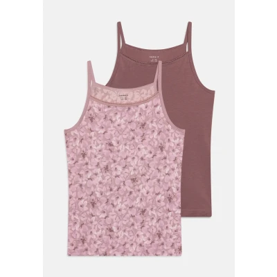 Abbildung von Name it Nkfstrap Flower 2 PACK Unterhemd/shirt für Kinder, Größe: 158/164, Mauve shadows