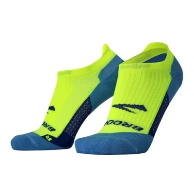 Abbildung von BROOKS 280498703 Ghost No Show Socks Unisex Adult Neon Yellow/Navy Größe 25