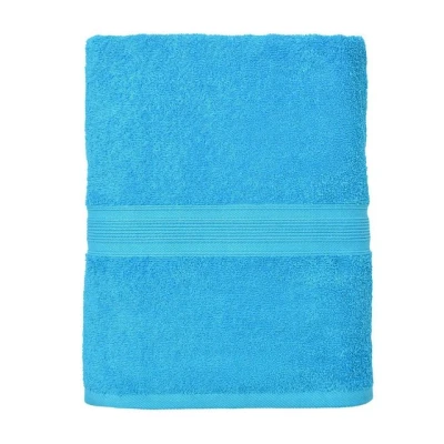Abbildung von leevitex® Saunatuch Frottee XXL, (1 St), 80 x 200 cm, extra groß &amp; saugfähig, Türkis/Ocean