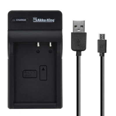 Abbildung von USB Akku Ladegerät kompatibel mit Kodak LB 070
