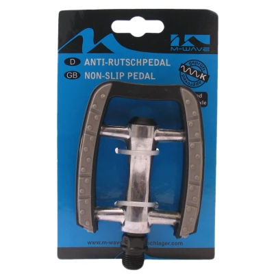 Abbildung von Pedale M Wave Aluminium Mit Anti Rutsch Und Kugellager Silber
