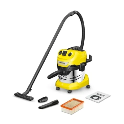 Abbildung von KÄRCHER Nass Trocken Sauger WD4 P S V 20/5/22 /Trockensauger gelb/schwarz, 1000 W
