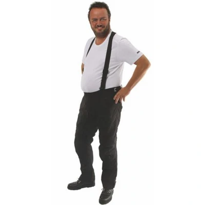 Abbildung von Germot Bauchhose Flex Pro Motorradhose wasserdicht Bund verstellbar Protektoren, Kurz XXL