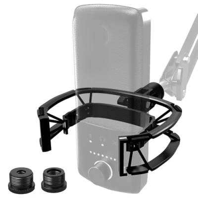 Abbildung von Borenbuir Wave Shock Mount, [speziell für Mic] Anti Vibrations Aufhängung, Stoßhalterung, kompatibel mit Elgato Wave:1 und Wave:3 Mikrofonen
