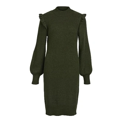 Abbildung von Object OBJMALENA L/S Ruffle Knit Dress NOOS