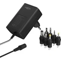 Abbildung von ANSMANN APS 1000 Netzteil 12V Netzstecker bis max. 1000mA (mit 7 universal Adapter Stecker) Netzadapter zur Stromversorgung vieler Elektrokleingeräte von 3 12 Volt regelbar