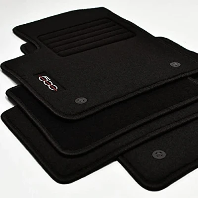 Abbildung von Mattenprofis Velours Edition Fußmatten geeignet für FIAT 500 + C Hybrid ab Bj.2020 sw, schwarz