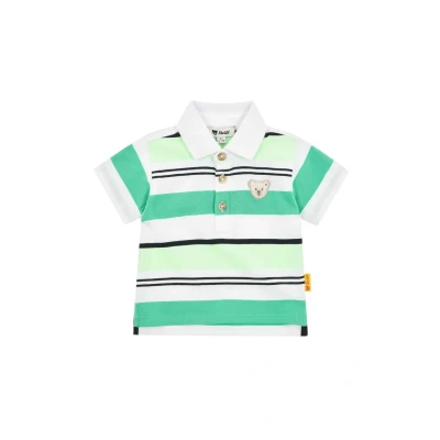 Abbildung von Steiff Kurzarm TEAM Poloshirt für Kinder, Größe: 80, Winter green