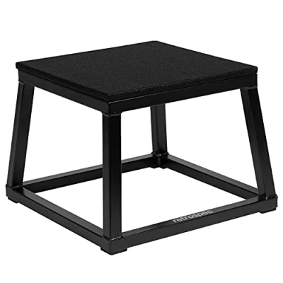 Abbildung von Retrospec Leap Plyo Box Jump Platforms for Home Gym Plyometric Jumping &amp; Exercise, 12&quot;, Matte Black