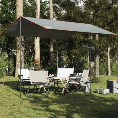 Abbildung von Vidaxl Wasserdichte Camping Baldachin 360x294 cm Grau und Orange