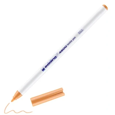 Abbildung von 10 x edding Textilpen 4600 Rundspitze 1mm hellorange