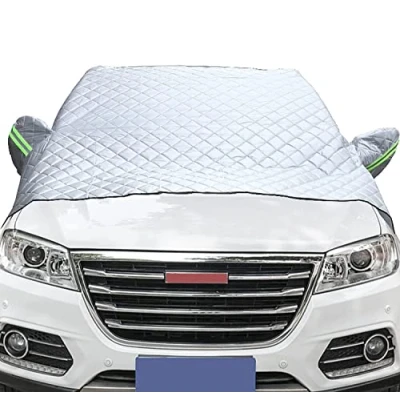 Abbildung von Auto Frostschutz Abdeckung Halbgarage Winter, Gegen Strahlung, Sonne, Staub, Schnee, EIS, Frost, 145x245cm SUV universal