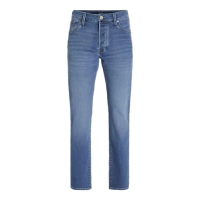 Abbildung von Jack &amp; Jones Jjimike Jjicon I K SQ Jeans Straight Leg, Herren, Größe: 46x34, Blue denim