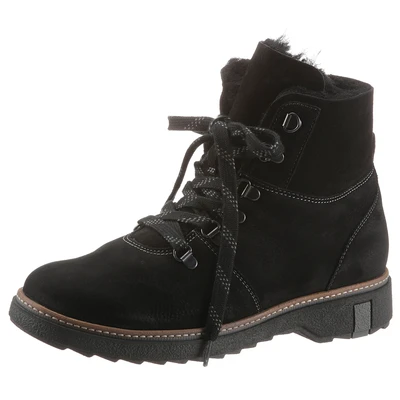 Abbildung von Waldläufer Winterboots &quot;HITOMI&quot;, Outdoorboots, Schnürboots mit Lammfellfutter, H Weite
