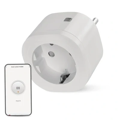 Abbildung von EMOS GoSmart ZigBee Steckdose 16A, 2,4GHz Smart mit Timer und Stromzähler, gesteuert manuell App, kompatibel Sprachassistant Amazon Alexa, Google Assistant, weiß