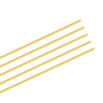 Abbildung von iMeistek 2mm Messingstab, 350mm Länge Metall massiv rund Messingstab für Griffstifte RC Modelle DIY Crafts (5PCS)