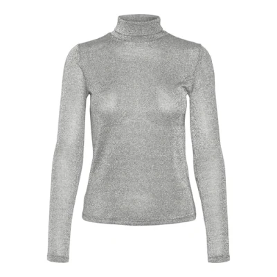 Abbildung von Vero Moda Vmsarah Alberte Highneck Strickpullover, Damen, Größe: XS, Light grey melange