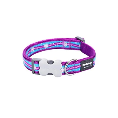 Abbildung von Red Dingo Bucklebone Hundehalsband Design, Einhorn Violett, Größe M, 20 mm