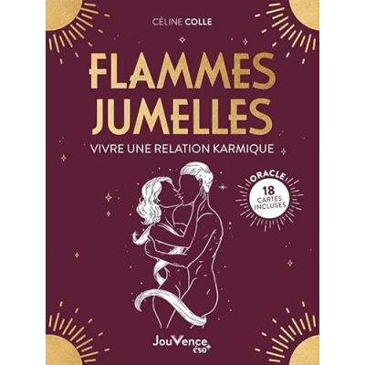 Abbildung von Flammes jumelles : vivre une relation karmique initiatique: 18 cartes incluses