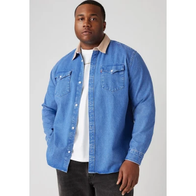 Abbildung von Levi&#039;s Plus BIG Relaxed FIT Western Hemd, Herren, Größe: 5XL, Wade vintage wash