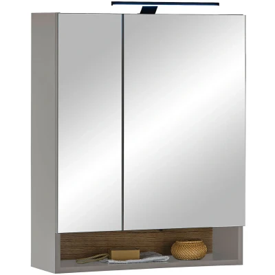 Abbildung von BASIC by Balculina Spiegelschrank &quot;Denver Spiegelschrank, Badezimmerschrank BxHxT 60x75x22&quot;, (1 St.), Breite 60 cm, Tür L/R montierbar, Softclose