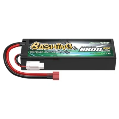Abbildung von Gens Ace 2S LiPo Akku 7.4V 50C 5500mAh mit Deans T Steck Bashing Batterie für RC Auto, Flugzeug, Hubschrauber, Hobby