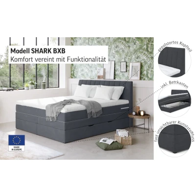 Abbildung von COTTA Boxspringbett &quot;Shark mit Bettkasten, inkl. Topper&quot;, erhältlich in den Breiten: 140cm, 160cm &amp; 180cm