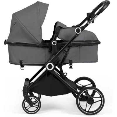 Abbildung von Ickle Bubba Atom All in One i Size Reisesystem mit Isofix Basis (Cirrus) (Graphitgrau)