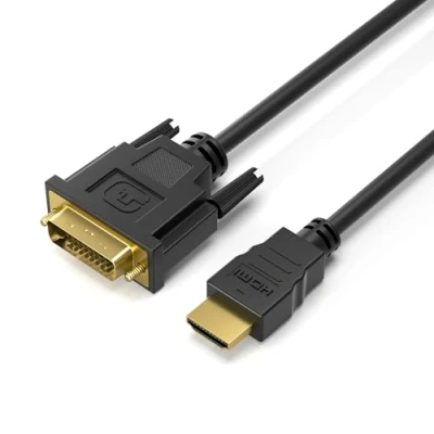 Abbildung von JAMEGA HDMI auf DVI Adapter Kabel 5m Bidirektionales (HDMI zu und HDMI) 24+1, mit 1080P Highspeed FullHD 3D Dual Link Konverter für Laptop