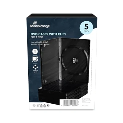 Abbildung von MediaRange BOX30 DVD Leerhülle (für 1 DVD, 5 Stück) schwarz