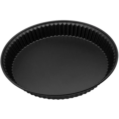 Abbildung von Zenker 3987 Quicheform 28 cm aus der Serie Pure, Tarte und Obstkuchenform, Tortenbodenform (Farbe: schwarz), Menge: 1 Stück