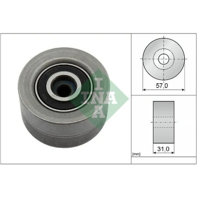 Abbildung von INA 532 0992 10 Umlenk /Führungsrolle, Zahnriemen VOLKSWAGEN: Passat B8 Variant, SEAT: Ateca, SKODA: Kodiaq