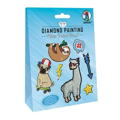 Abbildung von 5 x Ludwig Bähr Diamond Painting Sticker &#039;Animal Friends&#039;