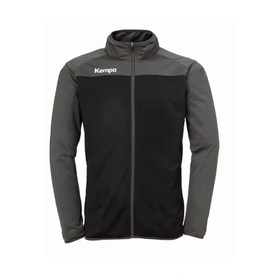 Abbildung von Kempa Prime POLY Trainingsjacke für Kinder, Größe: 128, Schwarz anthra