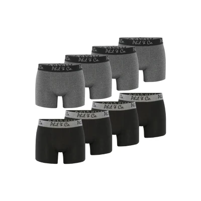 Abbildung von Phil &amp; Co. Berlin 8ERPACK Trunks Panties, Herren, Größe: Large, Schwarz/anthrazit