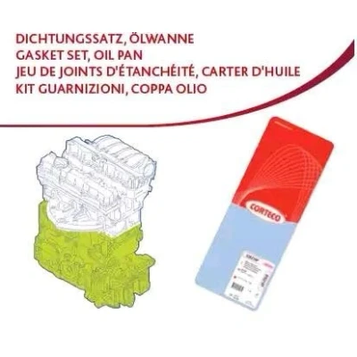 Abbildung von CORTECO 438401P Dichtungsvollsatz, Motor OPEL: Vivaro A Combi, RENAULT: MEGANE 2